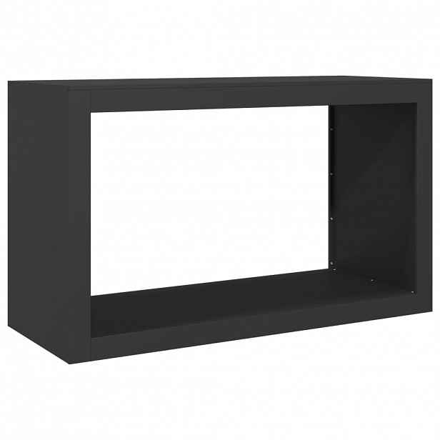 vidaXL Stojan na palivové dřevo černý 100 x 40 x 60 cm ocel