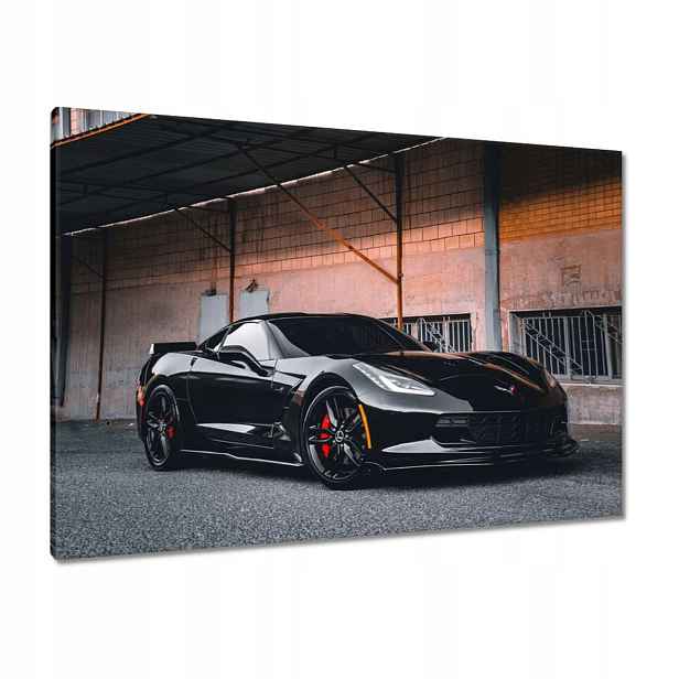 Obrazy 100x70 Černý sportovní automobil