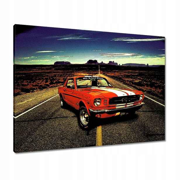 Obrazy 80x60 Červený Ford Mustang