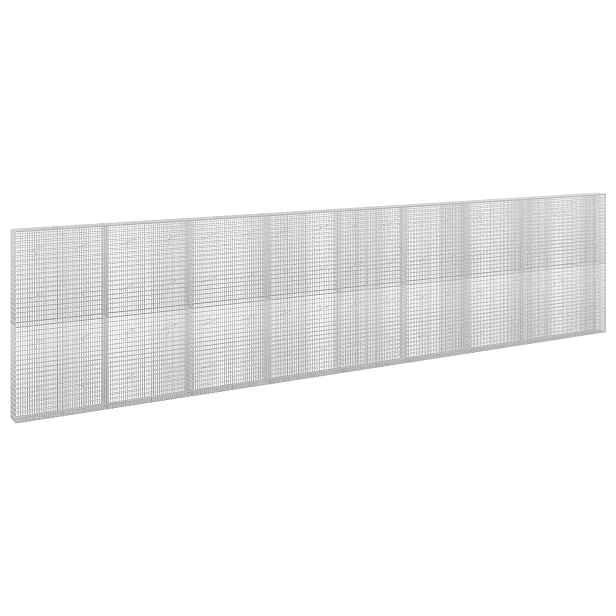 vidaXL Gabion s drátem 3,5 mm a sítem 5x2,5 cm 850x20x200 cm