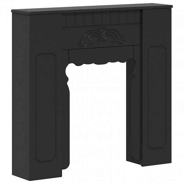 vidaXL Rám krbu Černá 93 x 20 x 89 cm Kompozitní dřevo