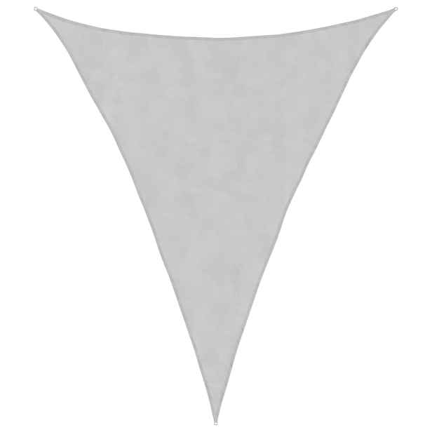 vidaXL Stínicí plachta světle šedá 4 x 5 x 5 m 100% polyester oxford