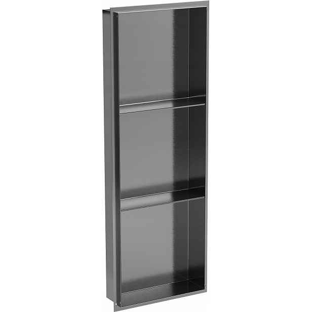 Mexen X-wall-č. Nika Do Zdi Bez Lemu S Policí 90 X 30 CM Šedá Metalíza