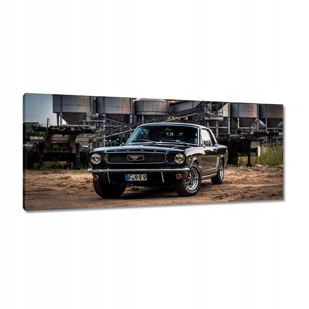 Obrazy 100x40 Černý Ford mustang Auto