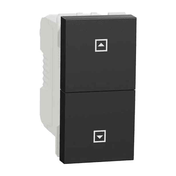 Schneider Electric Unica žaluziový tlačítkový ovládač 10a, 1m, antracit NU310754SC