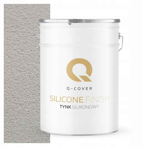 Silikonová Fasádní Omítka Šedá Popelavá 25 Kg Granulace 1.5 mm F292