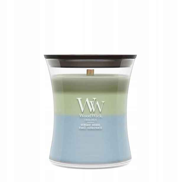 Střední svíčka Verdant Woods WoodWick