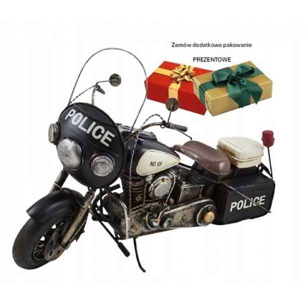 Stylová retro replika policejního motocyklu MR1 – ideální jako dárek