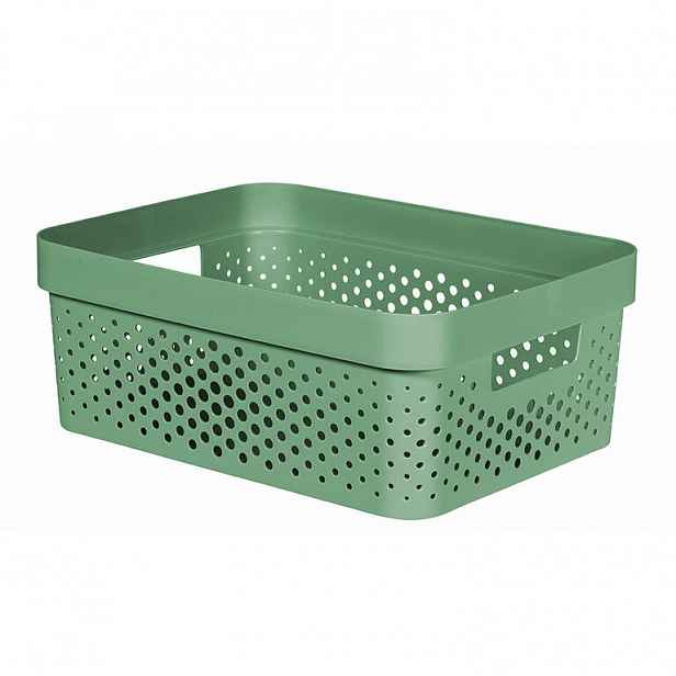 Úložný box INFINITY recyklovaný plast zelený 11 l