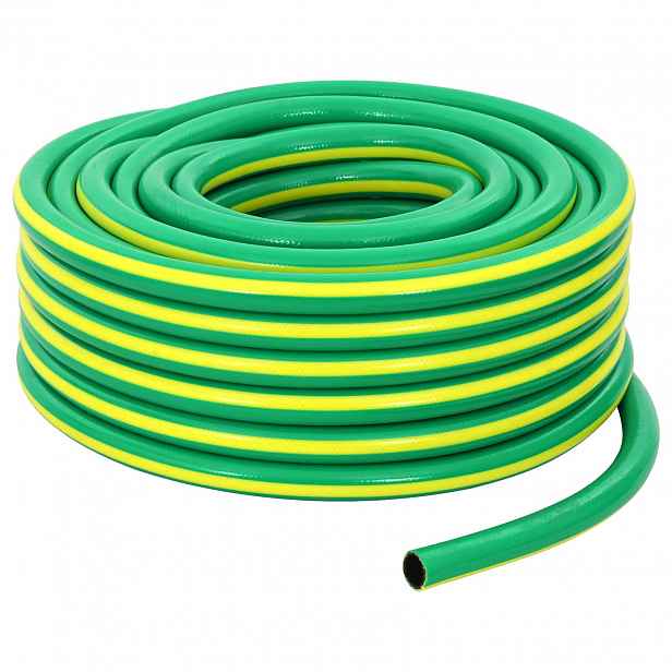 vidaXL Zahradní hadice 5-vrstvá Zelená a žlutá 1" 30 m PVC