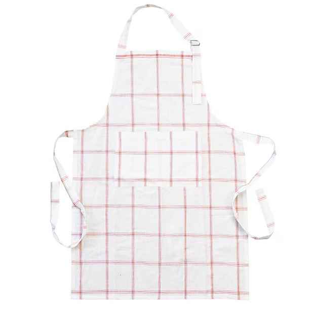 Bílo-červená károvaná kuchyňská zástěra Alma white/red - 90*60 cm Strömshaga