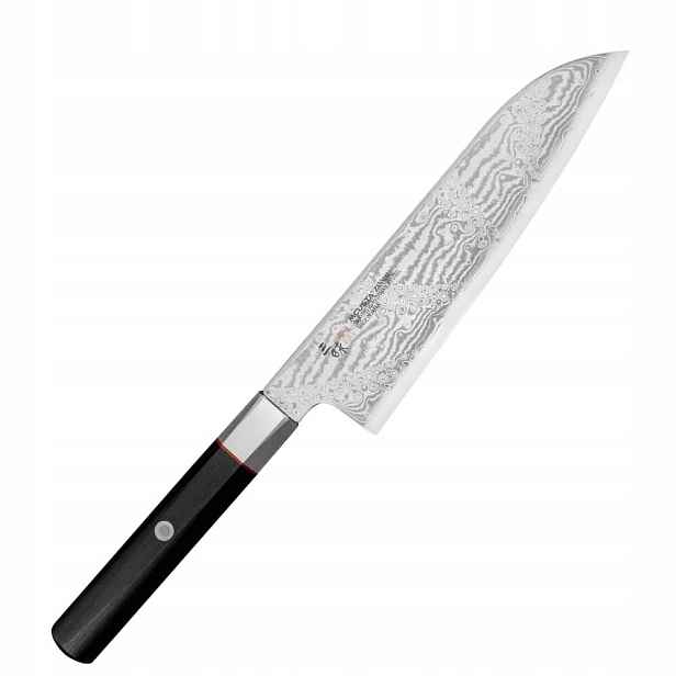 Mcusta Zanmai VG-10 Splash Japonský kuchyňský Nůž Santoku pro Zeleniny 18 cm