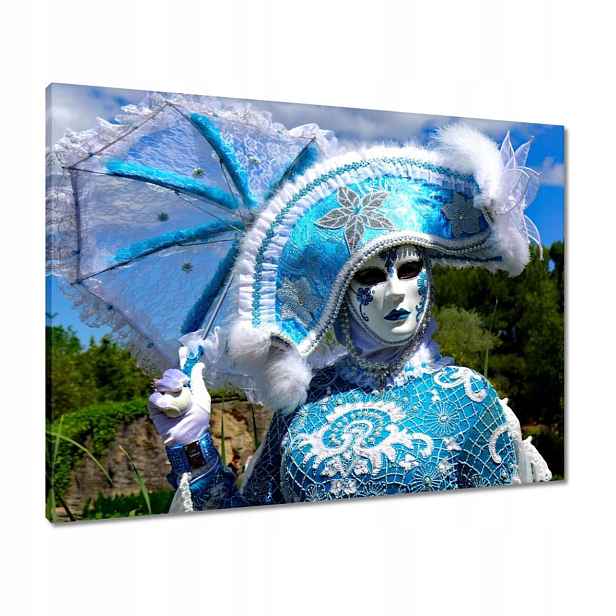 Obrazy 80x60 Modrá maska Karneval