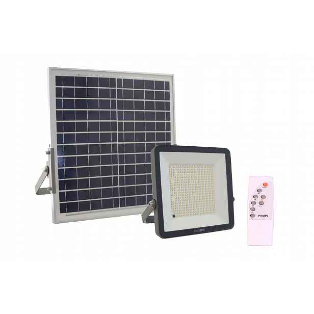 Solární pouliční Led reflektor Philips se senzorem soumraku 13W Lampa