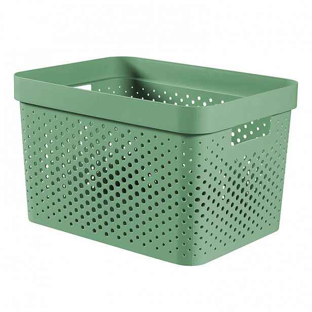 Úložný box INFINITY recyklovaný plast zelený 17 l