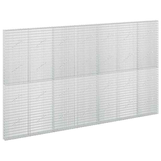 vidaXL Gabion s drátem 3,5 mm a sítem 5x2,5 cm 350x10x200 cm