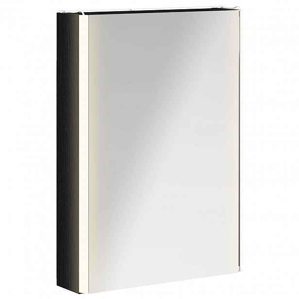 vidaXL Koupelnová zrcadlová skříň Černý dub 43 x 11,5 x 60,5 cm