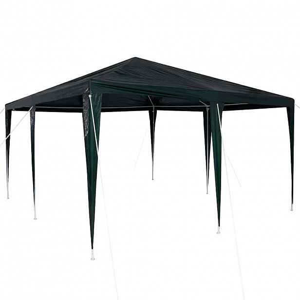 vidaXL Party Stan Zelená 400 x 400 x 266 cm Polyethylen a ocel