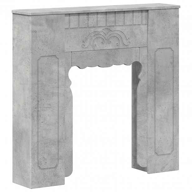 vidaXL Rám krbu Betonově šedá 93 x 20 x 89 cm Kompozitní dřevo