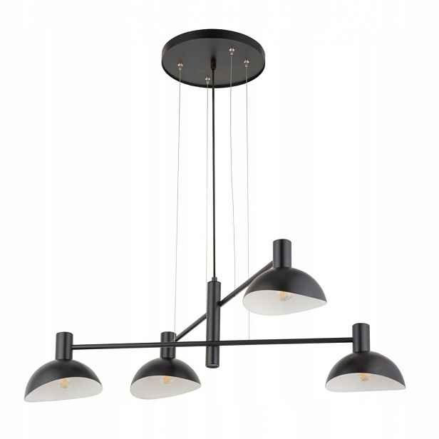 Závěsná lampa Stropní Svítidlo Moderní černá 4xE14 Držák Sigma Lighting 70 cm