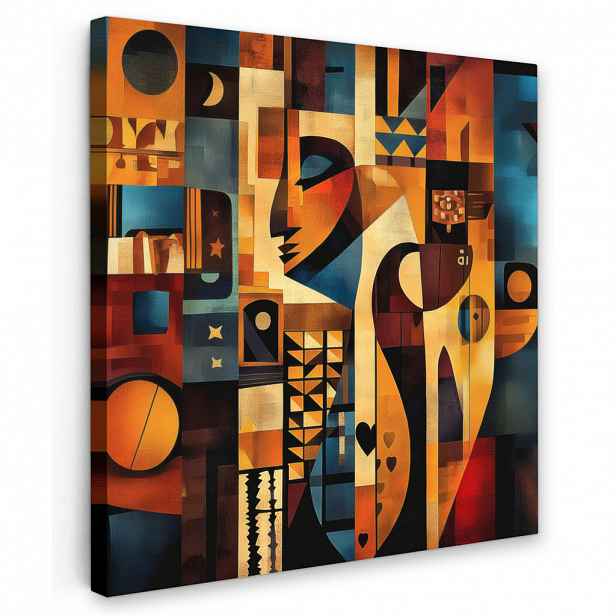 MuchoWow OBRAZ NA PLÁTNĚ Obrázky - Abstrakt - Symboly 20x20 cm