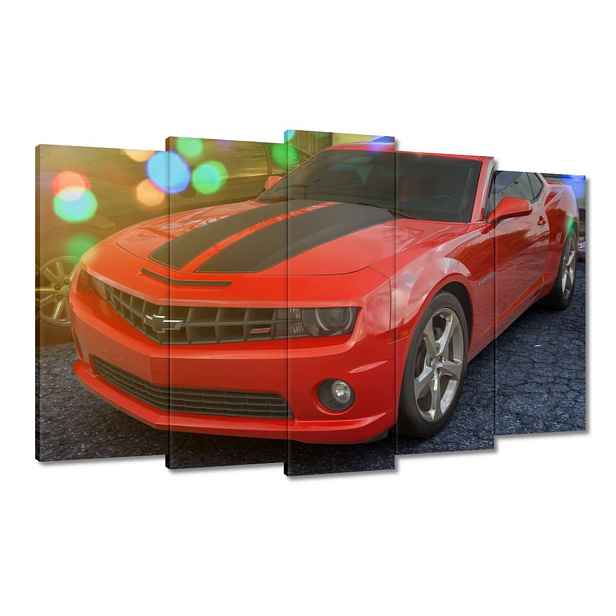 Obrazy 100x60 Chevy Camaro Ss Červené