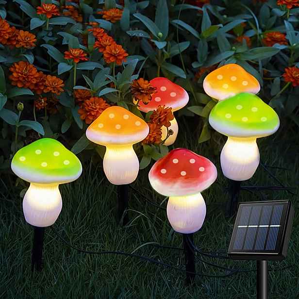 Solární zahradní lampy Led houby voděodolné dekorace Joycome Lampy