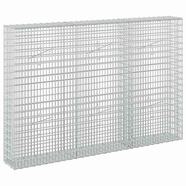 vidaXL Gabion s drátem 3,5 mm a sítem 5x2,5 cm 150x20x100 cm