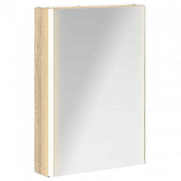 vidaXL Koupelnová zrcadlová skříň Sonoma dub 43 x 11,5 x 60,5 cm