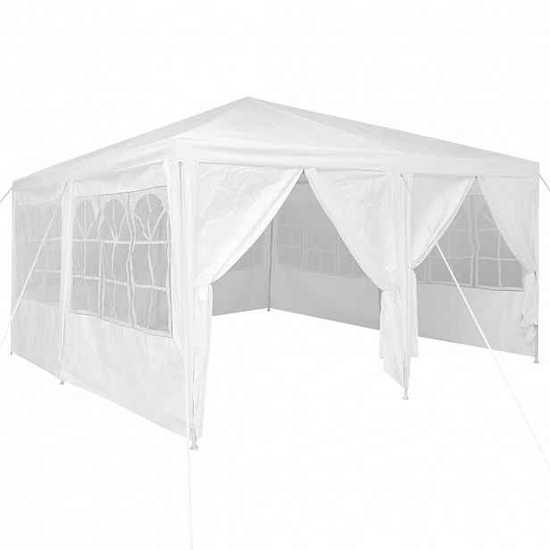 vidaXL Party Stan 400 x 400 x 266 cm Bílá Polyethylen