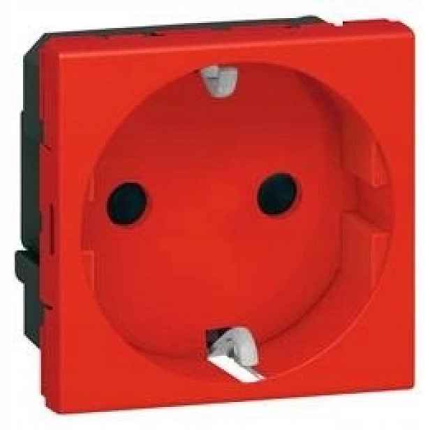 Zásuvka Schuko 2P+Z červená 16A pro Ups 2M Legrand 077218