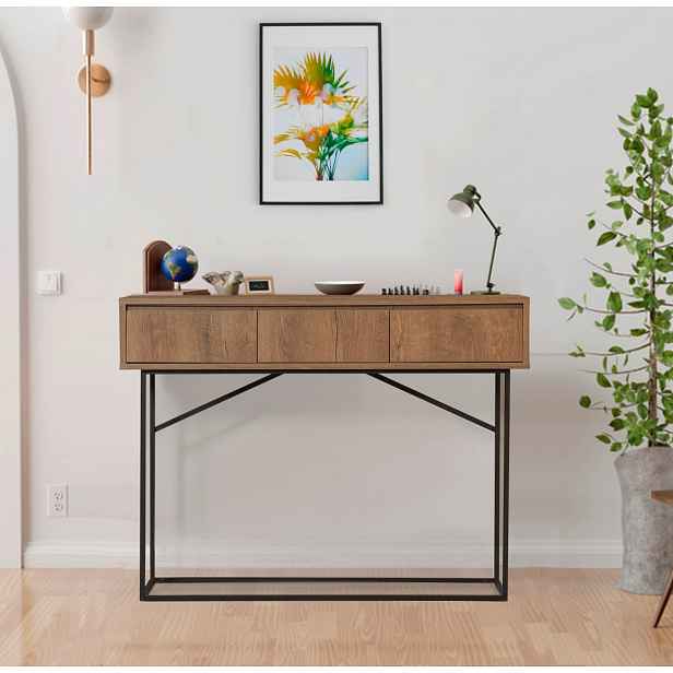 Hanah Home Konzolový stolek Mia 120 cm ořech