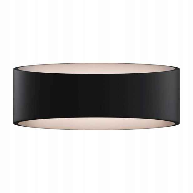 Nástěnná Led lampa kulatý podlouhlá nahoru a dolů, černá, teplá Maytoni