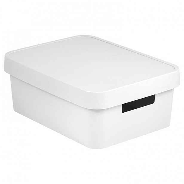 Úložný box INFINITY s víkem bílý 11 l