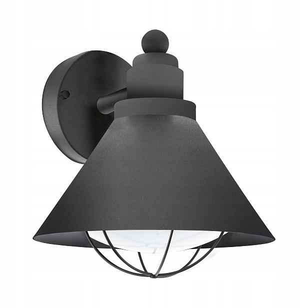Zahradní Nástěnné Svítidlo Eglo Barrosela Černá E27 IP44 Fasádní Led