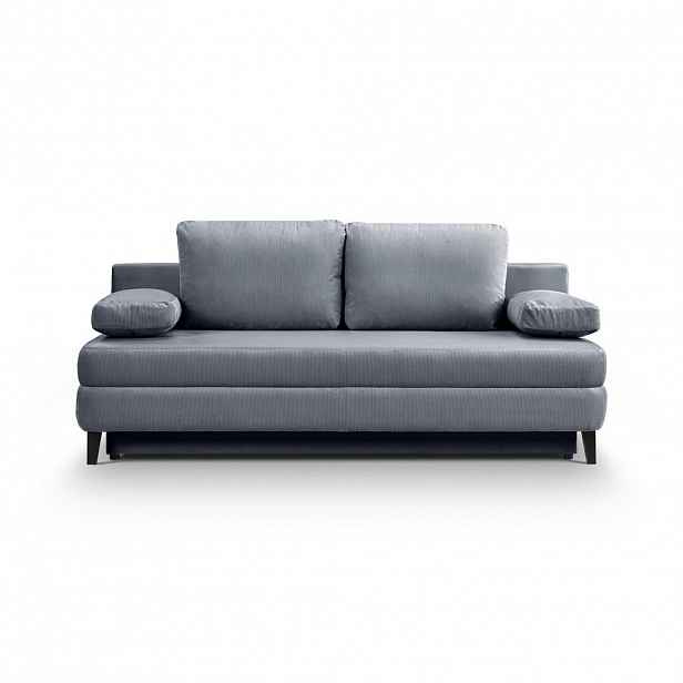 MID.YOU ROZKLÁDACÍ POHOVKA, textil, modrošedá
