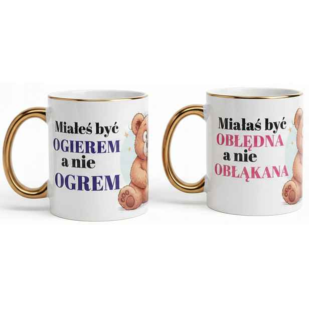 Sada 2 hrnků „hřebec & šílená” dárek k Valentýnu, hrnky pro pár