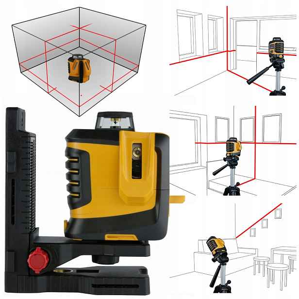 Cross 3.2 Laser 360 vodorovně 2 svislé čáry Lamigo Vyrovnávací laser