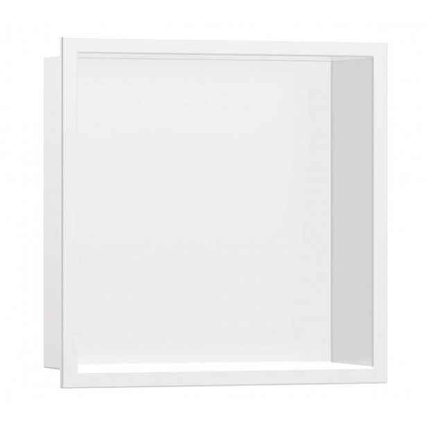 Hansgrohe XtraStoris Original - Výklenek do stěny s rámem, 30x30x10 cm, matná bílá 56061700