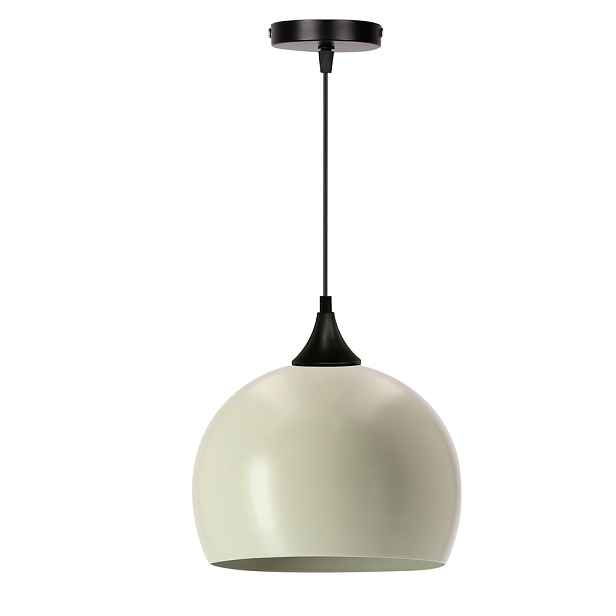 PONTE 1x40W E27 černá závěsná lampa s olivovým stínidlem, moderní stropní svítidlo do kuchyně, jídelny, obývacího pokoje, minimalistický design