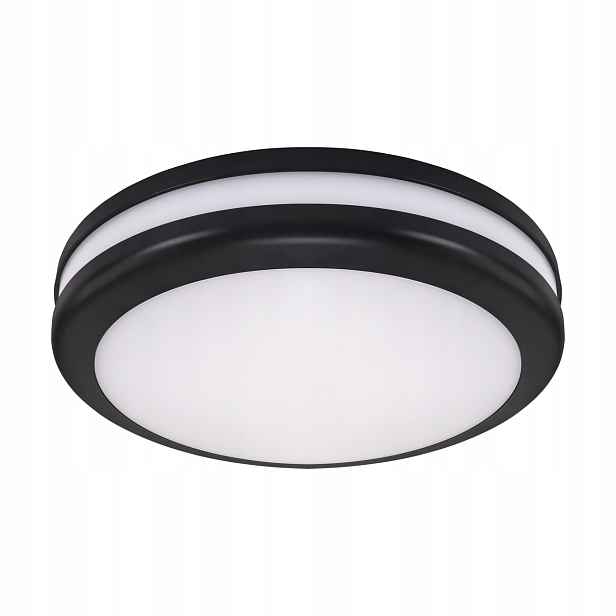 Struhm Birma Stropní Svítidlo Venkovní Černý Ø30 cm, 2xE27, 18W IP54