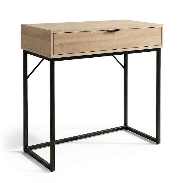 Ak furniture Konzolový stolek Modena 80 cm černý/dub Sonoma