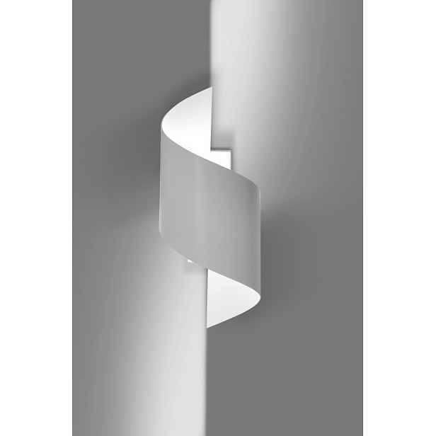 Bílá nástěnná lampa Spiner 30 cm, ocel, 1xG9 Led