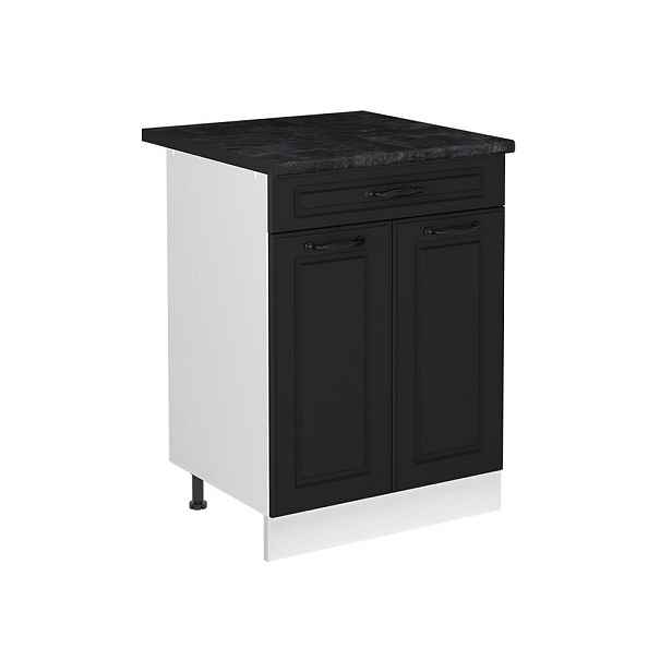 Vicco SKŘÍŇKA POD DŘEZ R-Line, Antracitový venkovský dům/Bílá, 60 cm pracovní deska Antracit
