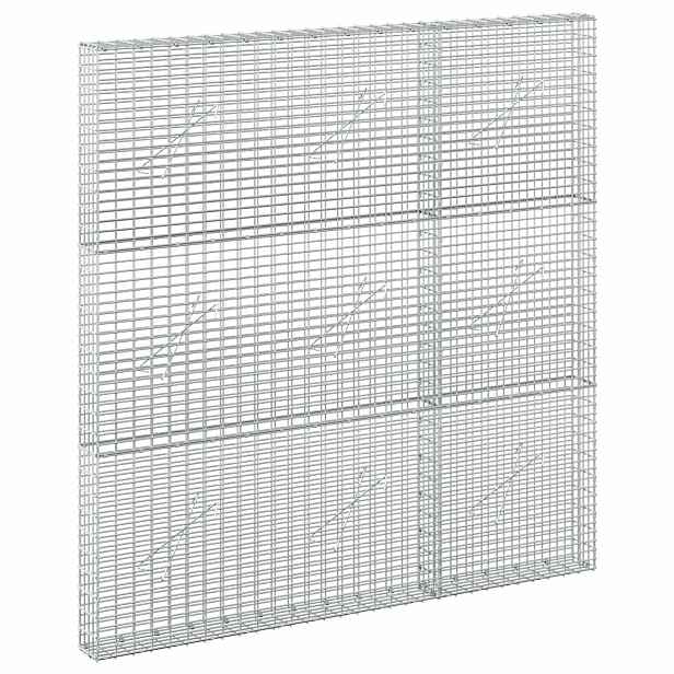 vidaXL Gabion s drátem 3,5 mm a sítem 5x2,5 cm 150x10x150 cm