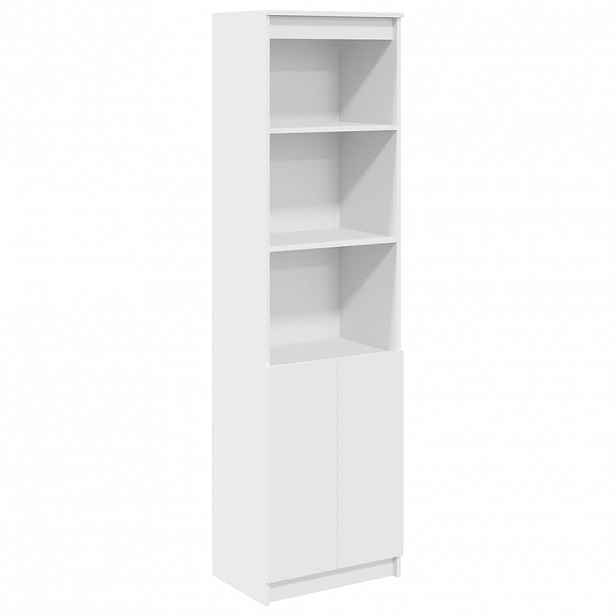 vidaXL Vysoká deska bílá 50x35x180 cm Dřevěná konstrukce