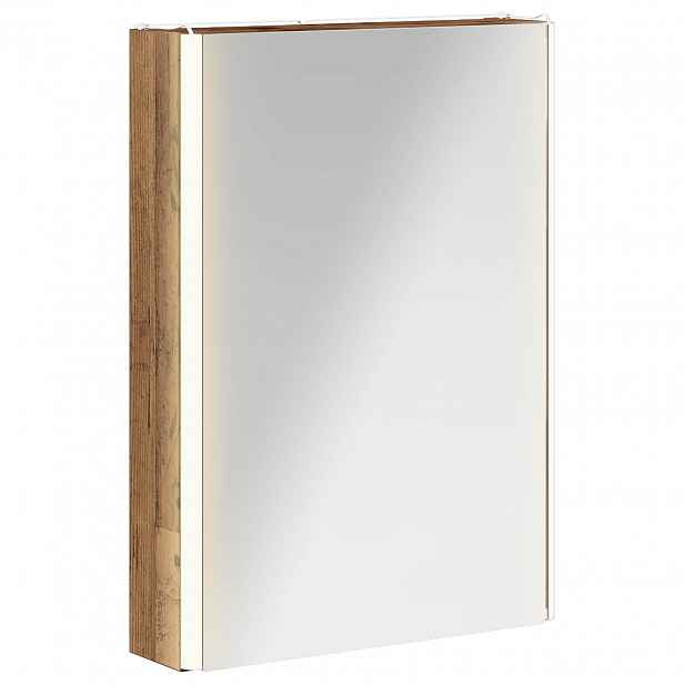 vidaXL Koupelnová zrcadlová skříň Staré dřevo 43 x 11,5 x 60,5 cm