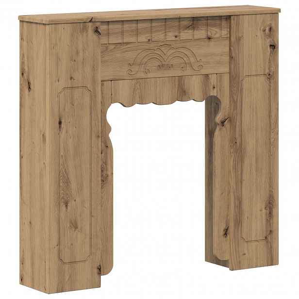 vidaXL Rám krbu Dub artisan 93 x 20 x 89 cm Kompozitní dřevo