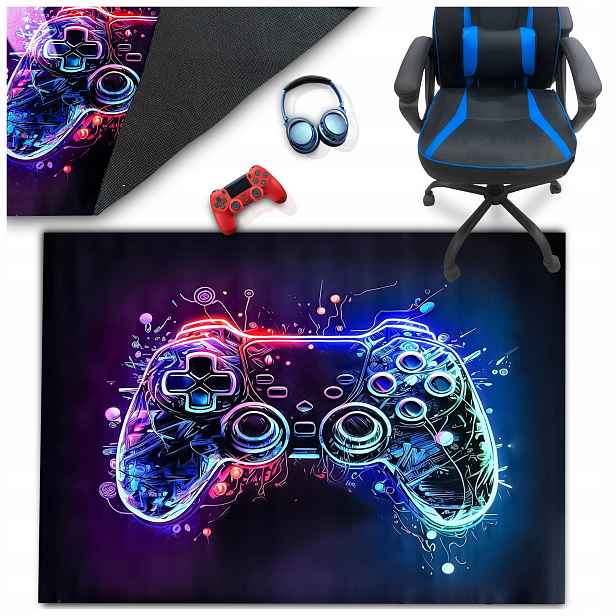 Koberec Pro Hráče Protiskluzový Mládežnický Pad Gamer 140x200 CM