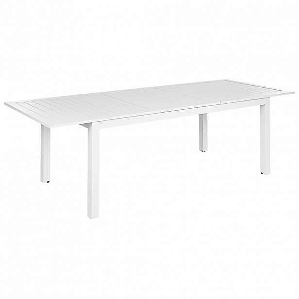 Beliani ZAHRADNÍ STŮL 180-240/90 cm Plast Bílý Skaloma